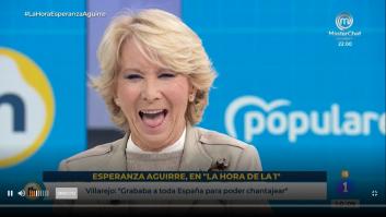 Más Esperanza Aguirre que nunca: manda este mensaje en su despedida de 'La Hora de La 1'