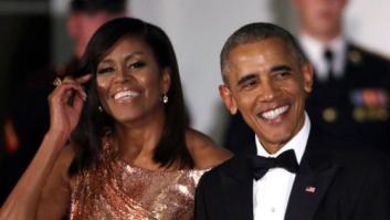 Michelle Obama deslumbra en la última cena de estado de la presidencia de Barack