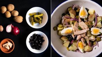 Recetas fáciles: ensalada de patata, pepinillos y bonito
