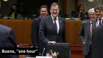 La loca respuesta de Rajoy en inglés cuando le preguntan cuándo será investido: 