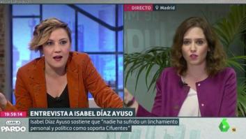 "¡Perdone, pero no!": Tensión entre Cristina Pardo e Isabel Díaz Ayuso (PP) en 'Liarla Pardo'
