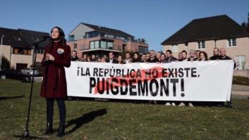 Waterloo quiere sancionar a Ciudadanos por el acto de Arrimadas ante la casa de Puigdemont