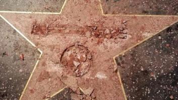 Destrozan la estrella de Donald Trump en el Paseo de la Fama de Hollywood