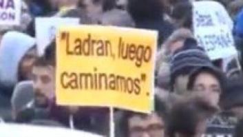 Las pancartas de la marcha de Podemos(FOTOS)