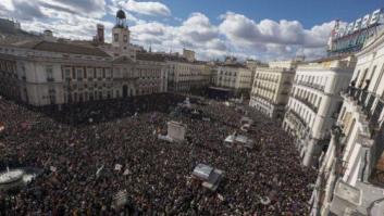 Las imágenes aéreas de la marcha de Podemos (FOTOS)