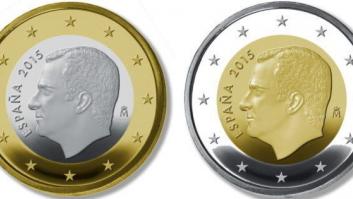 Las monedas de 1 y 2 euros con la imagen de Felipe VI empiezan a circular