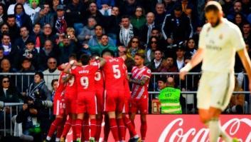 El Girona aleja al Madrid de la Liga en el Bernabéu (1-2)