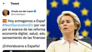 A Ursula von der Leyen se le llena este tuit de comentarios dirigidos a un político español