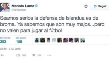 Manolo Lama cuestiona a Islandia y Twitter se le echa encima