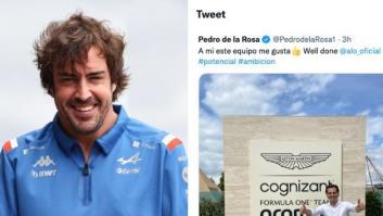 Fernando Alonso pone Twitter patas arriba con su respuesta a este mensaje de De la Rosa