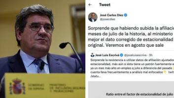 El ministro Escrivá responde (pero de qué manera) a este tuit de José Carlos Díez