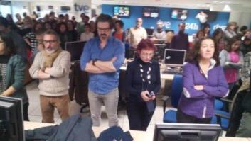 Los trabajadores de TVE protestan por la contratación de periodistas de Intereconomía (TUITS)