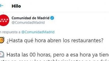 Este tuit de la Comunidad de Madrid genera un enorme cachondeo en Twitter