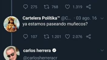 La respuesta de Carlos Herrera a este mensaje sobre las procesiones vuelve a maravillar