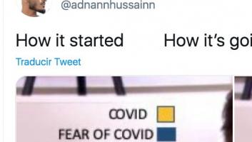 Un tuitero arrasa al resumir con sólo dos fotos lo que está pasando en la segunda ola de coronavirus