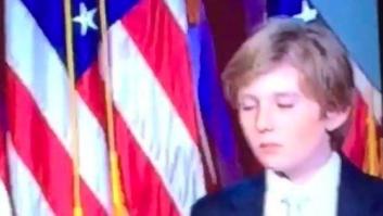 El hijo de Trump, incapaz de mantenerse despierto durante el discurso de su padre