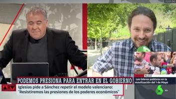 El 'dardo' en directo de Pablo Iglesias a Ferreras en 'Al Rojo Vivo'