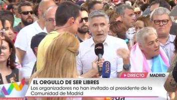Fernando Grande-Marlaska reivindica los derechos LGTBI en el desfile del Orgullo