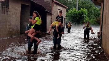 Pánico en Ourense por la tormenta: "Ay Dios mío, esto mete miedo"