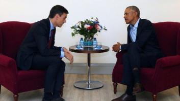 Pedro Sánchez se reúne con Obama en un encuentro con "sintonía y cordialidad"