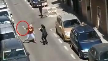 La increíble reacción de una policía en prácticas cuando un hombre intenta apuñalarla en Carabanchel (Madrid)