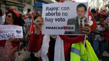 Las imágenes de las marchas antiabortistas que acusan al PP de "traición" (FOTOS)