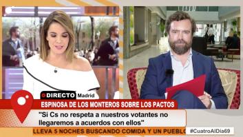 Tensión entre Carme Chaparro y Espinosa de los Monteros (Vox): "Si se ve en el vídeo..."
