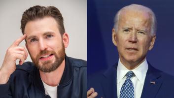 Chris Evans comparte una imagen de 'Vengadores' que demuestra que él y Joe Biden son casi la misma persona