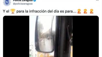 La Policía de Zaragoza comparte una de las mayores barbaridades vistas en carretera