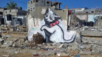 Banksy se infiltra en Gaza para apoyar a los palestinos que peor lo pasan