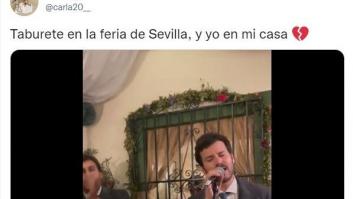 Publica este tuit sobre Taburete en la Feria de Sevilla y recibe una respuesta muy épica
