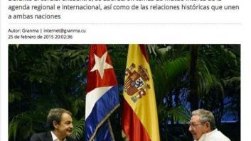 Zapatero con Castro en Cuba: Margallo habla de "deslealtad" y el PSOE dice que informó por "vía oficial"