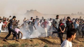 Cientos de palestinos vuelven a protestar en la frontera de Gaza con Israel