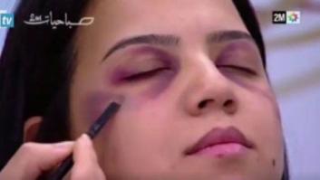 Cubrir la violencia con maquillaje: el peligroso vídeo que indigna en Marruecos