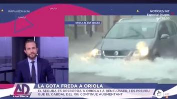 Indignación con el alcalde de Orihuela, del PP, por lo que hizo en 'À Punt' al ser entrevistado sobre las inundaciones