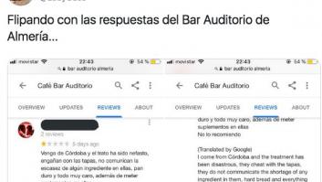 La brutal respuesta de un restaurante de Almería a este comentario en Google