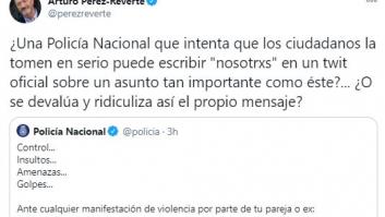 Arturo Pérez-Reverte carga contra este tuit de la Policía y se la devuelven dando donde más duele