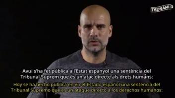 Guardiola lee un manifiesto tras la sentencia del procés: "España vive una deriva autoritaria"