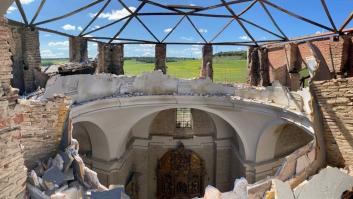 Se derrumba la cúpula de un monasterio en Palencia