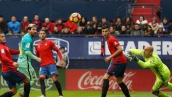El aplaudido gesto del Osasuna durante su partido ante el Barcelona
