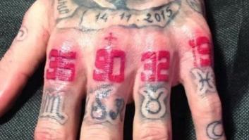 El mensaje oculto en los tatuajes que Sergio Ramos tiene en la mano