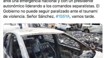 Críticas a Albert Rivera por comparar la quema de coches en Barcelona con Siria e Irak
