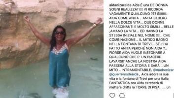 Multa de 450 euros a Aída Nízar por bañarse en la Fontana de Trevi