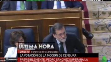 El detalle "kármico" de Rajoy votando la moción de censura