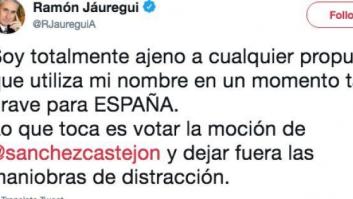 Jáuregui dice que es "ajeno" a la propuesta de Cs de proponerle para una moción de censura
