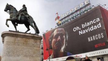 La Policía tunea el cartel de la serie 'Narcos' y deja un claro mensaje