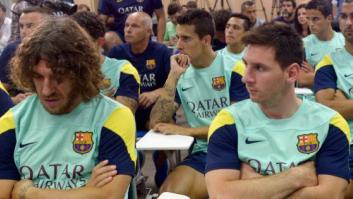 El mensaje de Puyol sobre Messi en pleno partido del Barça que arrasa en Twitter