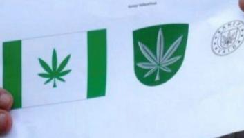 Una hoja de marihuana, símbolo de una ciudad de Estonia