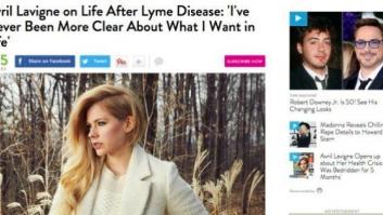 Avril Lavigne confiesa que sufre una infección causada por garrapatas