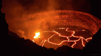 La fiera belleza de un volcán en erupción, grabada en 'time-lapse' (VÍDEO, GIFS)
